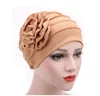 여자의 모자 봄 여름 꽃 비니 모자 이슬람 스트레치 터번 모자 모자 탈모 머리 장식 모자 모자 GB946