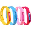 Bracelet anti-moustiques pour enfants Bracelet en silicone Capsule d'huile essentielle végétale Bande anti-moustiques antiparasitaire Bug Control Killer SN454