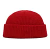 homens chapéu legal e mulheres de inverno / inverno 2019 cor sólida versátil melancia hip hop cap ski gorro de malha