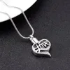 IJD9884 حرق القلب مجوهرات الحب الأبدية نقش الفولاذ المقاوم للصدأ مجوهر