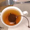 Silikon çaydanlık şekli çay filtresi güvenli bir şekilde temizleme Infuser Yeniden Kullanılabilir Çay/Kahve Süzgeci Teas Mutfak Aksesuarları