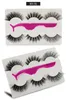 Hotsell 3 Par Falska ögonfransar Makeup Naturliga 5D Fake Tjock Svart Ögon Lash Soft Lashes With Pinzers