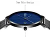 Crrju Men's Watches New Luxury Brand Men Fashion Sports Sportz-WatchステンレススチールメッシュストラップUltra Thin Watches Gift Clock244o