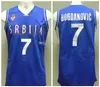 Milos Teodosic # 4 basketstränger bogdan bogdanovic # 7 Nemanja Bjelica # 8 Team Serbia Srbija Serbio Retro Mens Stitched Anpassat något namn