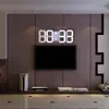 Fjärrkontroll Digital LED Wall Clock Alarm Stopwatch Termometer Nedräkningskalender