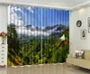 Wholesale Curtain Blue sky And White Clouds 3D Landscape Curtains Beautiful Comfortable Practical Curtains