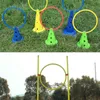 6 PC Impostare 40 cm di velocità di calcio Agility Anelli ASSitivi Attrezzatura da calcio sensibile Pace Lap Football Soccer Set Accessori1486333