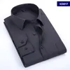 Aowofs camisa social preta dos homens camisas de manga longa camisas de trabalho de escritório tamanho grande roupas masculinas 8xl 5xl 7xl 6xl personalizado wedding222a