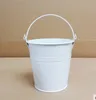 Cream Small Easter Egg Potter Tin Pails, Mini Pails Present Wrap, Metal Bucket Candy Pail / Förpackning / För Bröllopsdekoration