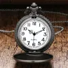 Retro Death Note Pocket Watch Bronze Solid Skull with Slim Necklace Chain Japanese Anime Quartz Analog Clock Cool Gifts243W