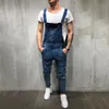 2019 Fashion Mens Ripped Jeans Jumpsuits Street Distressed Hole Denim Bib Overalls For Man Suspender Pants Size M-XXL