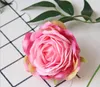 9 CM 9 Couleur Têtes De Fleurs Artificielles Rose Pour DIY Supermarché Fond Route Led Mariage Soie Fleur Décorative Fleur Bouquet GB632