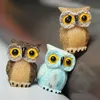 Micro Landschap Decor Hars Mini Owl Garden DIY Ornament - Lichtbruin