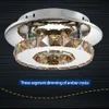 Round crystal light modern minimalist LED living room bedroom lamp porch aisle ceiling lamps