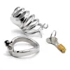 Chastity Devices Brand New Stainless Steel Male Device Belt Chastity Cage Fetishism Lock 09d