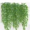 one Green Pant Hanging Vine Artificial Greenery Rattan 120cm for Home Wedding Grass Wall Green Wall Decoration