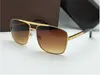 new fashion classic sunglasses attitude sunglasses gold frame square metal frame vintage style outdoor design classical model with box 0259