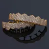 Hip Hop Jewelry Mens Diamond Grillz Teeth Forme Scarms Gold Out Out Grills Mashing Rapper Men Fashion Association6540858