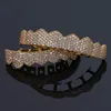 Hip Hop Jewelry Mens Diamond Grillz Teeth Forme Scarms Gold Out Out Grills Mashing Rapper Men Fashion Association6540858