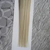 Keratin Straight European Micro Beads Hair Micro Beads None Remy Nano Ring Links Human Hair Extensions 100g 9 Colors Blonde European Hair