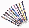 Ny Hot 10 st Demon Slayer Kimetsu Nej Yaiba Key Lanyards Id Badge Holder Keychain Straps för mobiltelefon Gratis frakt