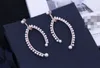 Mode-l perles d'eau douce Dangle Boucles d'oreilles argent 925 avec couches cubiques Zircon multi Larme Forme Bijoux fantaisie