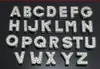 Mode-Accessoires, 10 mm, A-Z, vollständig mit Strasssteinen besetzte Schiebebuchstaben, passend für Haustierhalsbänder