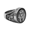 Eye égyptien de Horus ra udjat annelet anneau en acier inoxydable anneau Egypte Pharaoh King Motor Biker Mens Women Ring Wholeswr0741B1818989