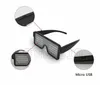 Vente en gros - Flash rapide USB Led Party USB charge Lunettes lumineuses Glow Lunettes de soleil Concert lumière Jouets Décorations de Noël Sunglasse 5181