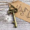 Nytt märke Högkvalitativ Keychain Opener Ancient Copper Key Beer Bottle Opener Creative Wedding Present Party Bar Tool