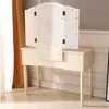 Fashion Free shipping Wholesales HOT Sales Dresser Three-Fold Square Mirror Drawers Roman Column Table/Stool