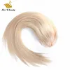 Fermagli per capelli umani Remy brasiliani in estensione coda di cavallo Colore naturale Capelli lisci biondi castani neri 100 g