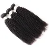 Ishow feixes de cabelo humano brasileiro, encaracolado, 3 peças com fechamento 24, natural, preto inteiro para mulheres de todas as idades, 828 polegadas8744195