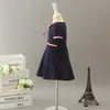 Vestidos de diseñador para niñas Verano para niños raya de flores Arcos vestido de princesa de algodón marca ropa para niños vestido de manga corta para niños Y2816