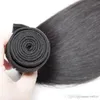 Elibess Brand Silk Rak Human Hair Weave 4 Bundlar Virgin Brazilian Hair Weft 100g Bundle Free DHL