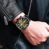 Curren Black Gold Watch for Men kwarcowy sportowy zegar na rękę