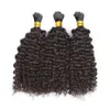 Mongolian Bulk Hair Afro Kinky Curly Bulks For Braiding Human Hair Extensions