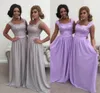 Custom Made A-Line Lace Long Bridesmaid Dress Floor-length Bridesmaid Dress Formal Prom Party Dress Pleated Bodice Gown