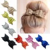 Girls Woman Glitter Hair Bows Girl Hair Pins Bowknot Charming Hair Accessories Baby Hairpins Hairclips Headwear Boutique gift Free Shipping