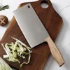 2 st/set rostfritt stål kök kniv set köttkleare hackande knivskivkniv kock knivar set