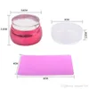 Nail Art 3.5cm Jelly Stamper Stamping Silicone With Cap + Scraper + Plate Template Polish Image Transfer Manicure Tools 3pcs/Set