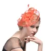 Brauthüte, Feder-Fascinator, handgemachter Haar-Brautvogelkäfig-Schleierhut, Hochzeitshüte, Fascinator, günstige feminine Haarblumen für die Hochzeit