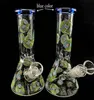 Oil Rigs Glass Bong 8inches Hookahs Heady Water Pipe Recycler Percolator Bubbler Small Colorful Beaker Bongs 18.8mm joint