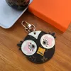 New Key Ring Chain Brand Cute Owl Design Chick Plate Charms Mini PU Leather Car Keys Holder Fashion Jewelry Pendant Bag Keychain Accessories