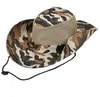 Summer outdoor camouflage mesh hat tactical Hunting hiking Caps Men Bucket Fishing Hats cowboy hats Wide Brim Unisex fisherman cap