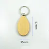 GRATIS DHL DIY Blank Blank Key Portachiavi in ​​legno Pendente in legno Keyrings Personalizzato Nome inciso Personalizzato Portachiavi Regalo di Natale Kimter-D274L Fa