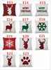 45x45cm Christmas Pillow Case Reindeer Cushion Cover 202 Designs Happy New Year Pillow Covers Reindeers Pillowcase Home Decor Pillowcases