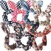 10pcs / lot 귀여운 토끼 귀 소녀 헤어 로프 scrunchies 여성을위한 보드 탄성 머리 밴드 Ponytail 홀더 액세서리