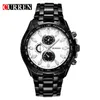 Luxe volledig stalen horloge Heren Business Casual quartz Horloges Militair polshorloge waterdicht Relogio Goed cadeau