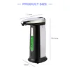 400ml Automatisk flytande tvåldispenser Smart Sensor Soap Dispensador Touchless ABS SOAP Dispenser för kök Badrum